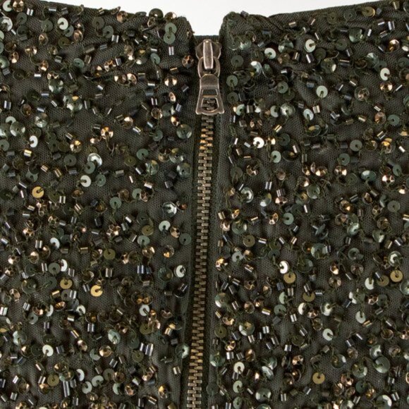 Alice + Olivia Ramos Army Embellished Skirt - Picture 7 of 10